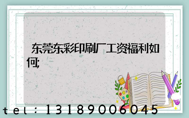 东莞东彩印刷厂工资福利如何